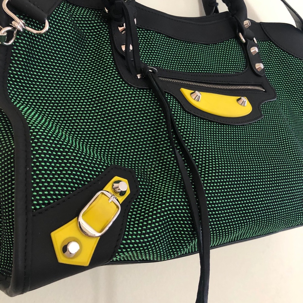 SOLD! Balenciaga Classic City Mesh Limited Edition Green
